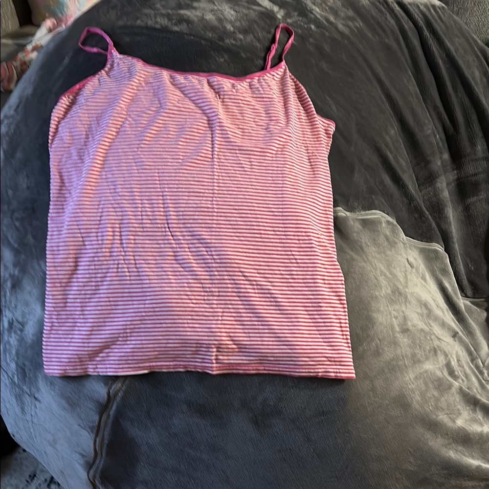Pink Striped Women's Top